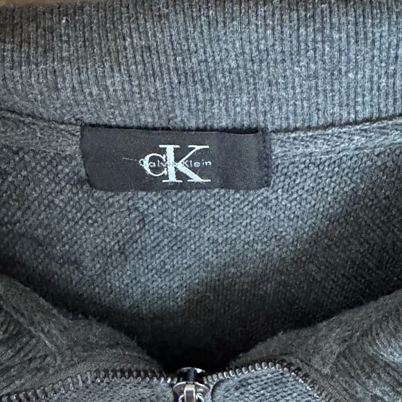 Calvin Klein Gray Full Zip Sweater XXL - Picture 2 of 3